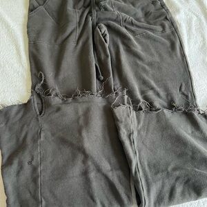 Distressed Gray Sweatpants